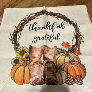 COPY - COPY - 👻 Pillow cover. 18 x 18 New! Zips open and closed measurements ap…